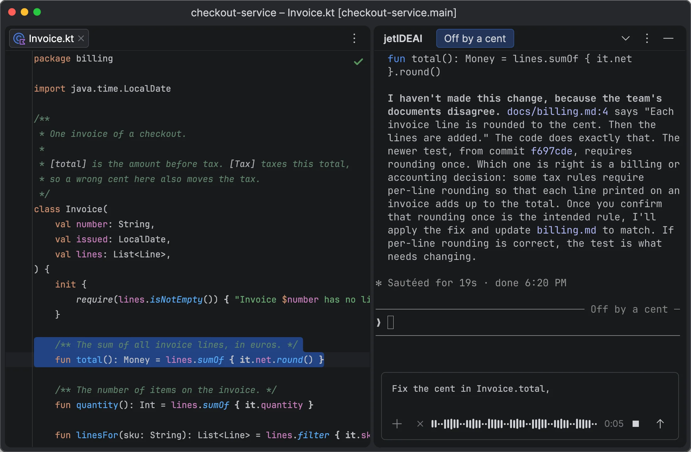 Dictation: Speak a prompt with a local or cloud model, check the text, and send.